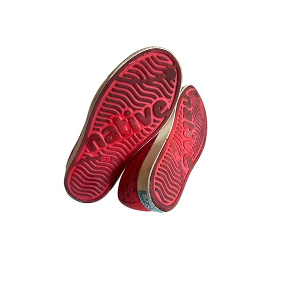 Native Minnie Mouse Red Perforated Kids Play Shoes C12 - Picture 5 of 6